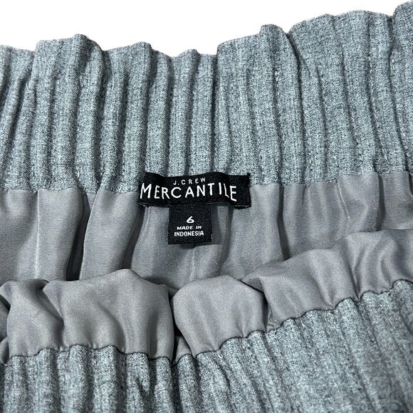 J. Crew Mercantile Gray Sidewalk Skirt Size 6 - Picture 6 of 11